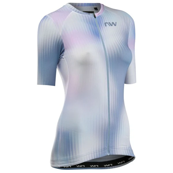 Maillot NORTHWAVE BLADE Femme Manches Courtes Rose/Bleu