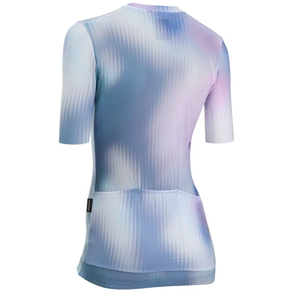 Maillot NORTHWAVE BLADE Femme Manches Courtes Rose/Bleu - Image 2