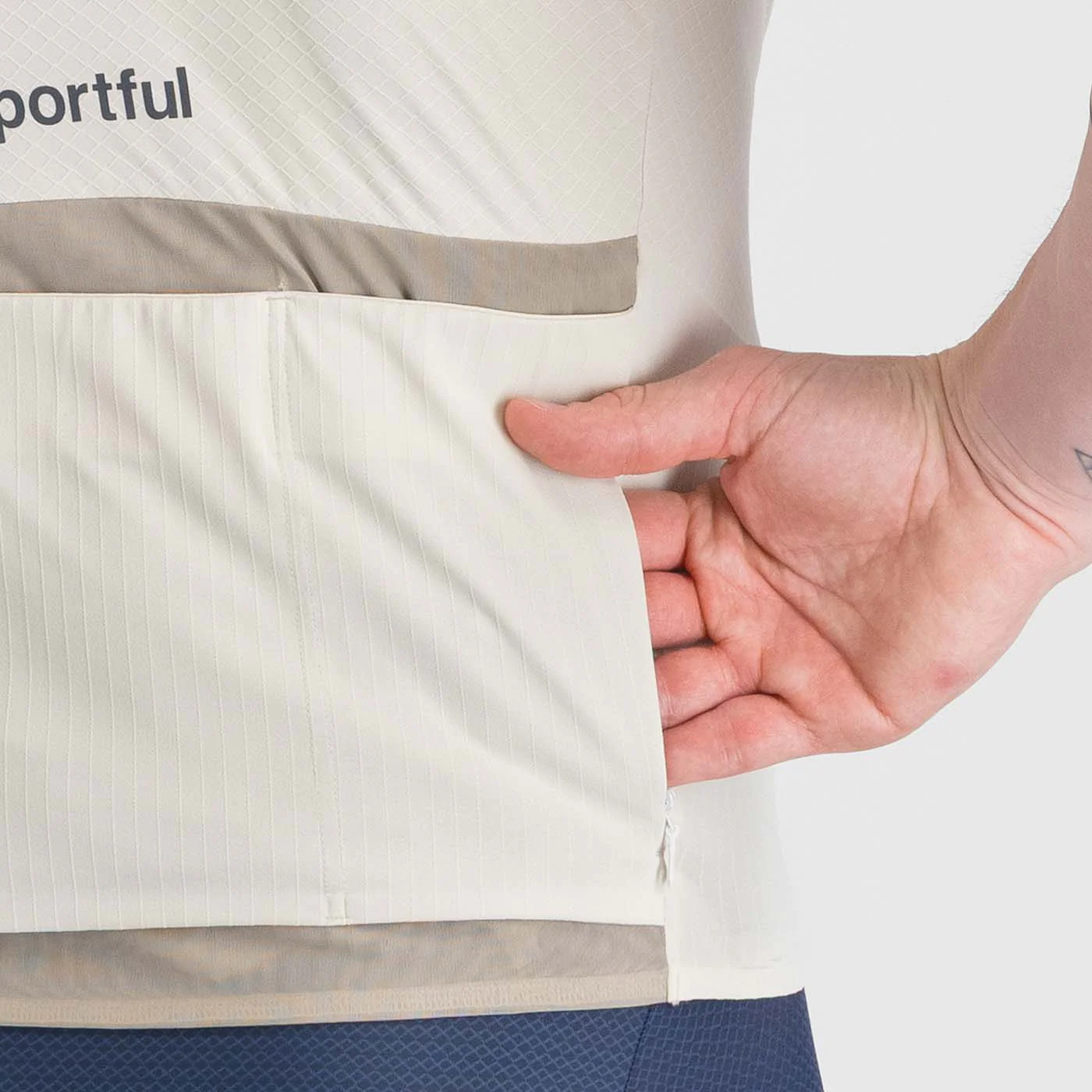 Maillot SPORTFUL HYPEREPIC Manches Courtes Crème - Image 4