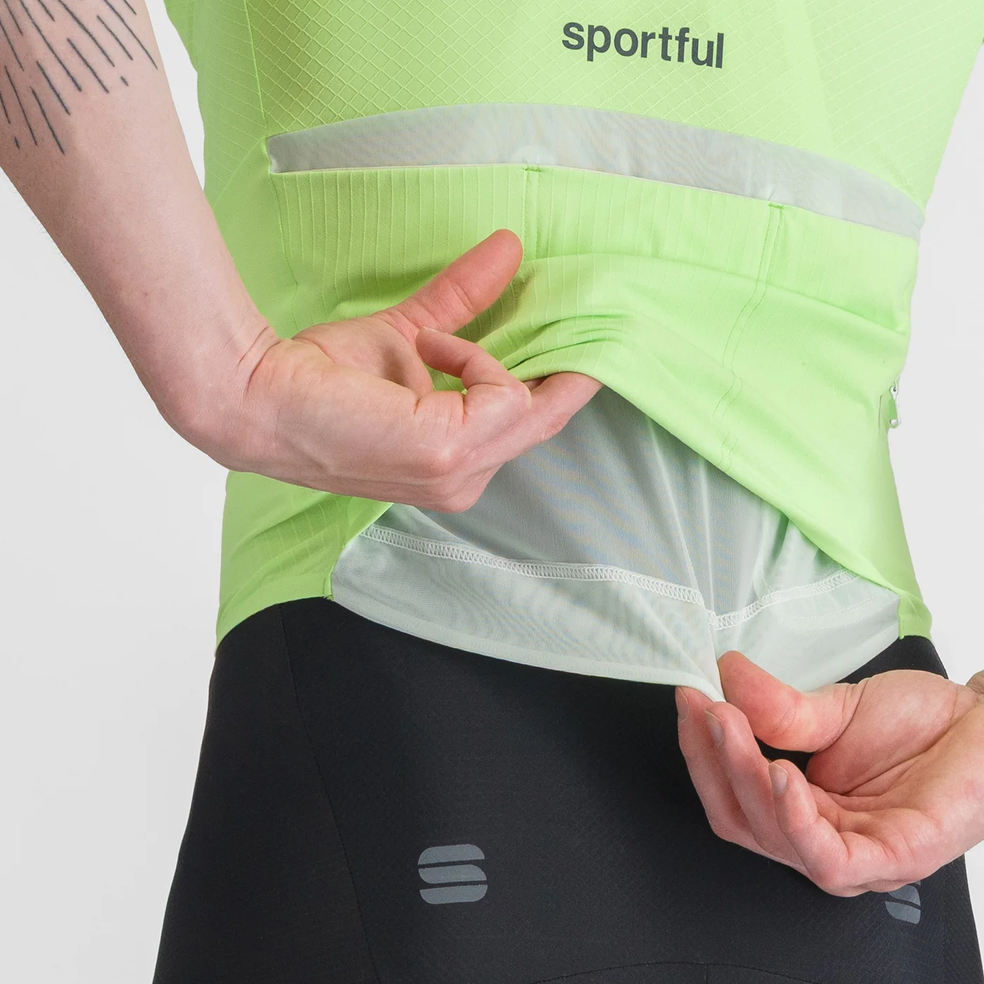 Maillot SPORTFUL HYPEREPIC Manches Courtes Vert - Image 3