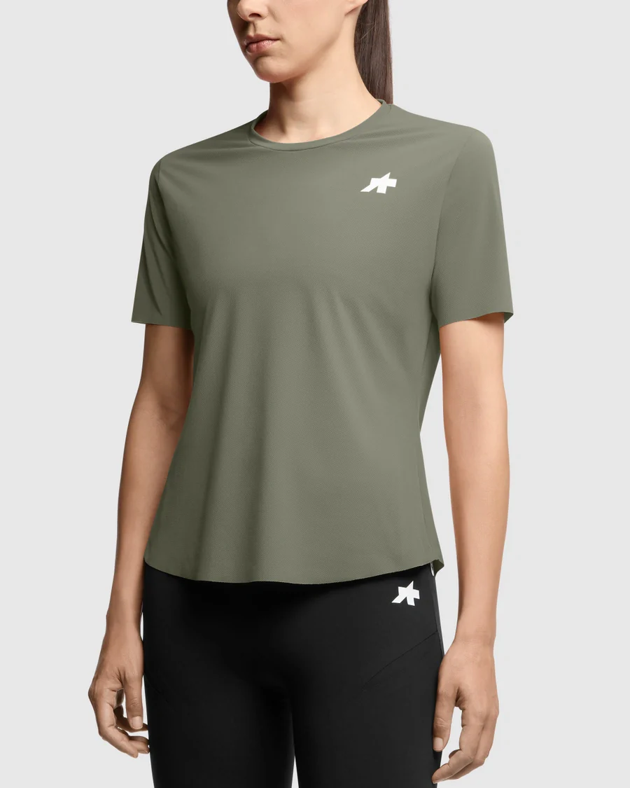 Maillot ASSOS TACTICA POST RIDE T5 Manches Courtes Femme Vert - Image 6
