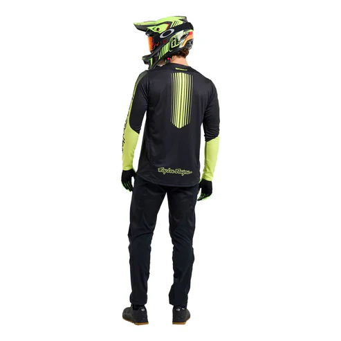 Maillot TROY LEE DESIGNS SPRINT Manches Longues Noir/Jaune - Image 12
