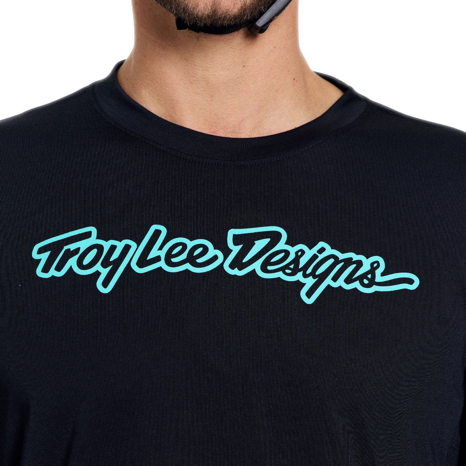 Maillot TROY LEE DESIGNS SKYLINE RIDE SIGNATURE Manches Longues Noir/Turquoise - Image 6