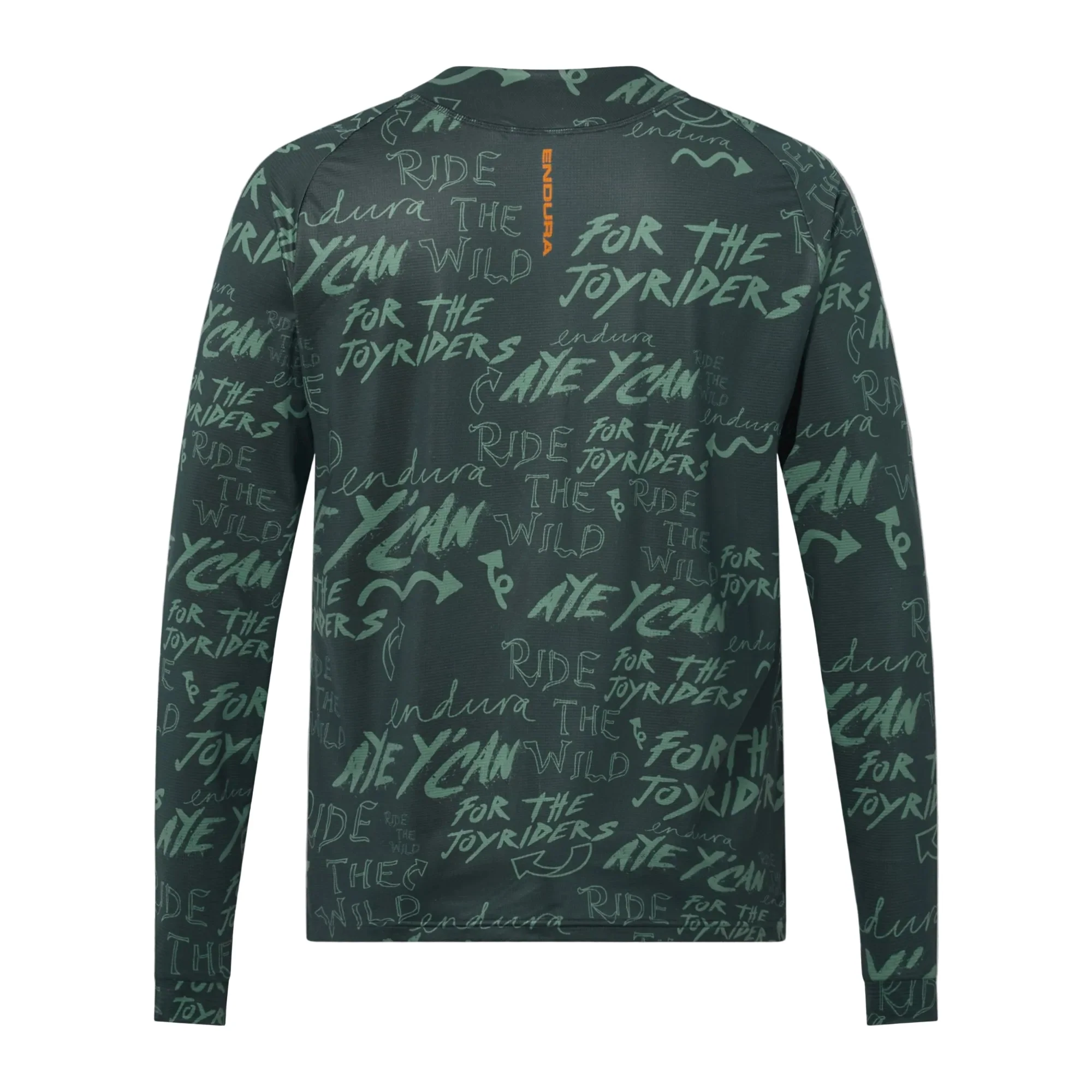 Maillot ENDURA SINGLETRACK PRINT Manches Longues Carbon Vert - Image 2