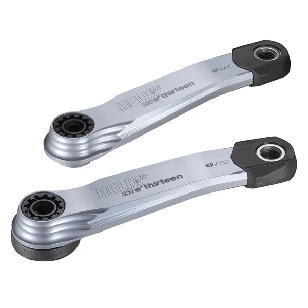 Manivelles VAE E.THIRTEEN E-SPEC HELIX RACE ALLOY pour Fazua Ride 60 Argent