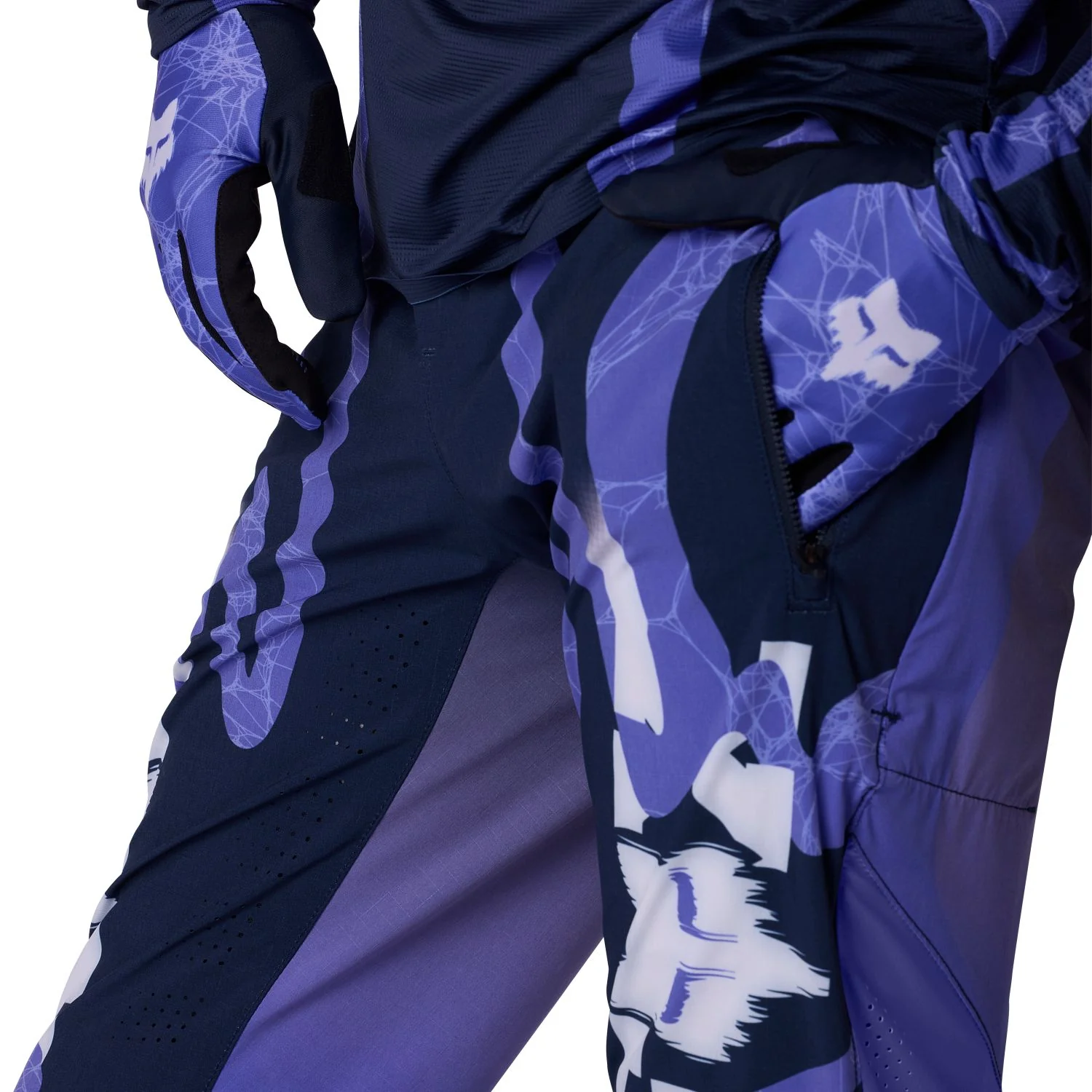 Pantalon FOX FLEXAIR DIFFUSE SE Violet Blueberry - Image 6