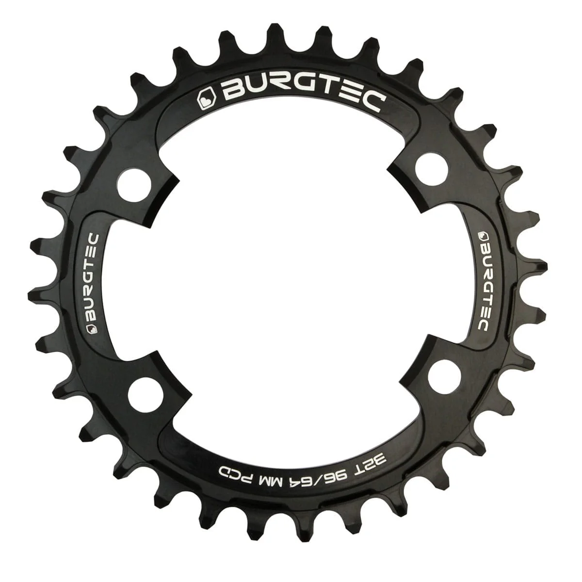 Plateau Mono BURGTEC THICK THIN 9/10/11/12V Narrow Wide 4 Trous 64/96mm Noir - Image 2