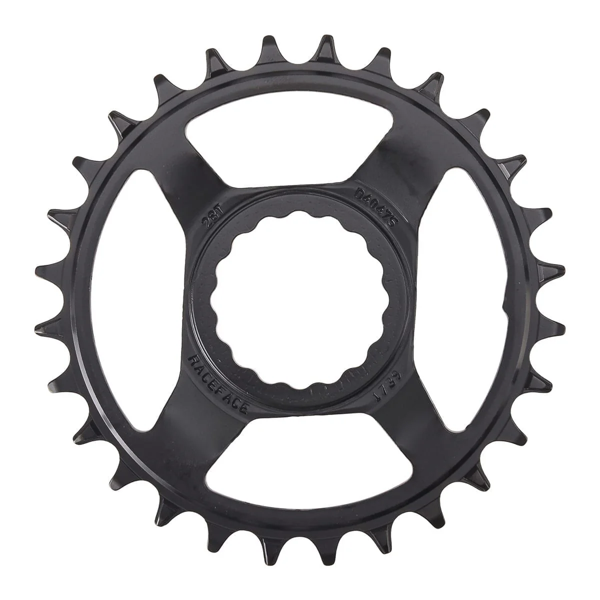 Plateau Mono RACE FACE NARROW WIDE 9/10/11/12V Cinch Direct Mount Noir/Acier - Image 2