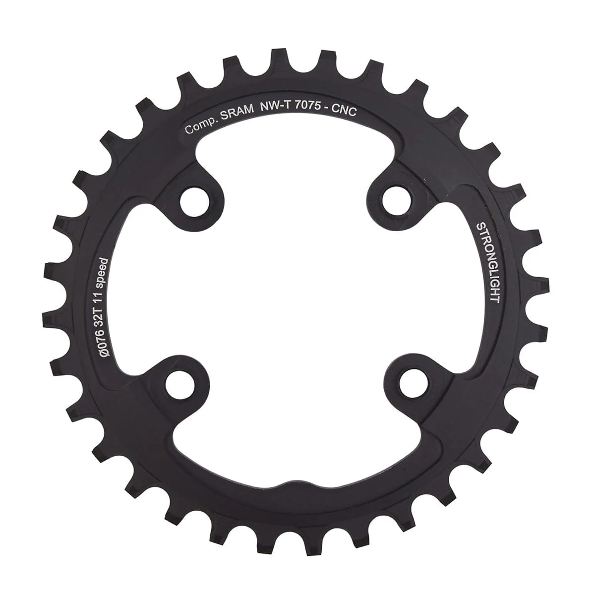Plateau Mono STRONGLIGHT ALU 7075 NARROW WIDE Sram XX1 11V 4 Trous 76mm