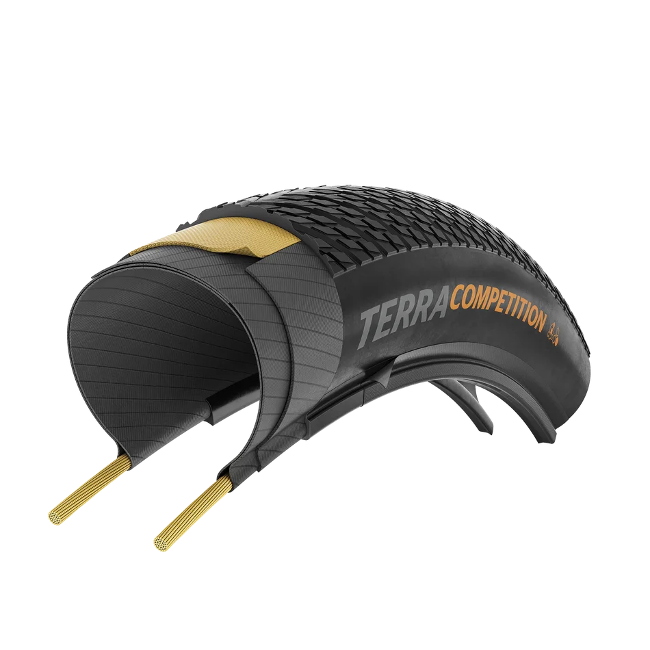 Pneu CONTINENTAL TERRA COMPETITION TRAIL GRIP 700x35c Tubeless Ready Marron - Image 3