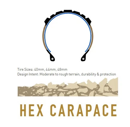 Pneu ENVE HEX CARAPACE 700c Tubeless Ready Beige - Image 5
