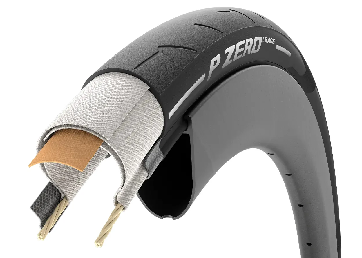 Pneu PIRELLI P ZERO RACE 700c TubeType Marron - Image 4