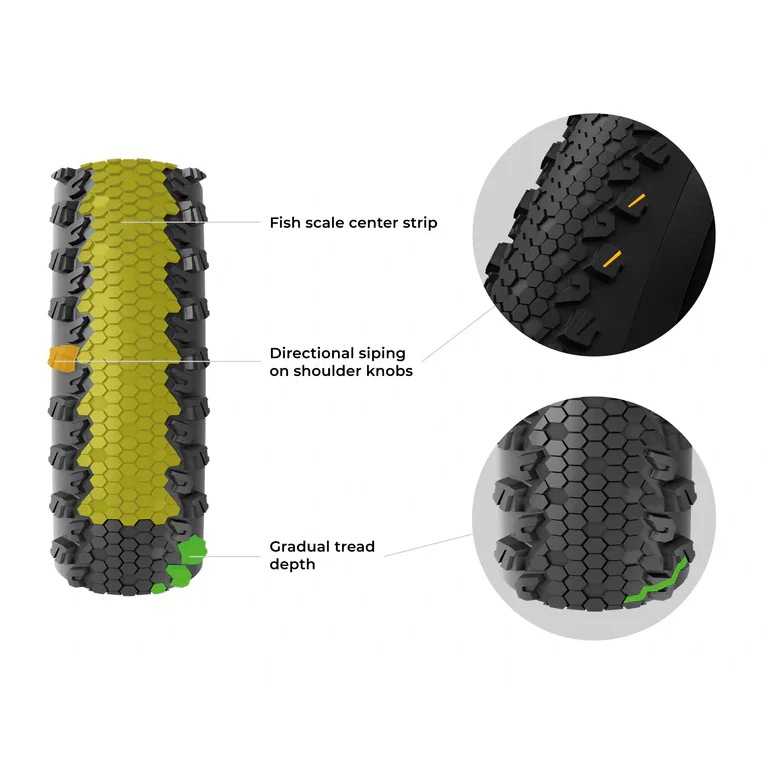 Pneu VITTORIA TERRENO XC TRAIL 29x2.10 4C Graphene 2.0 Tubeless Ready Souple Noir - Image 4