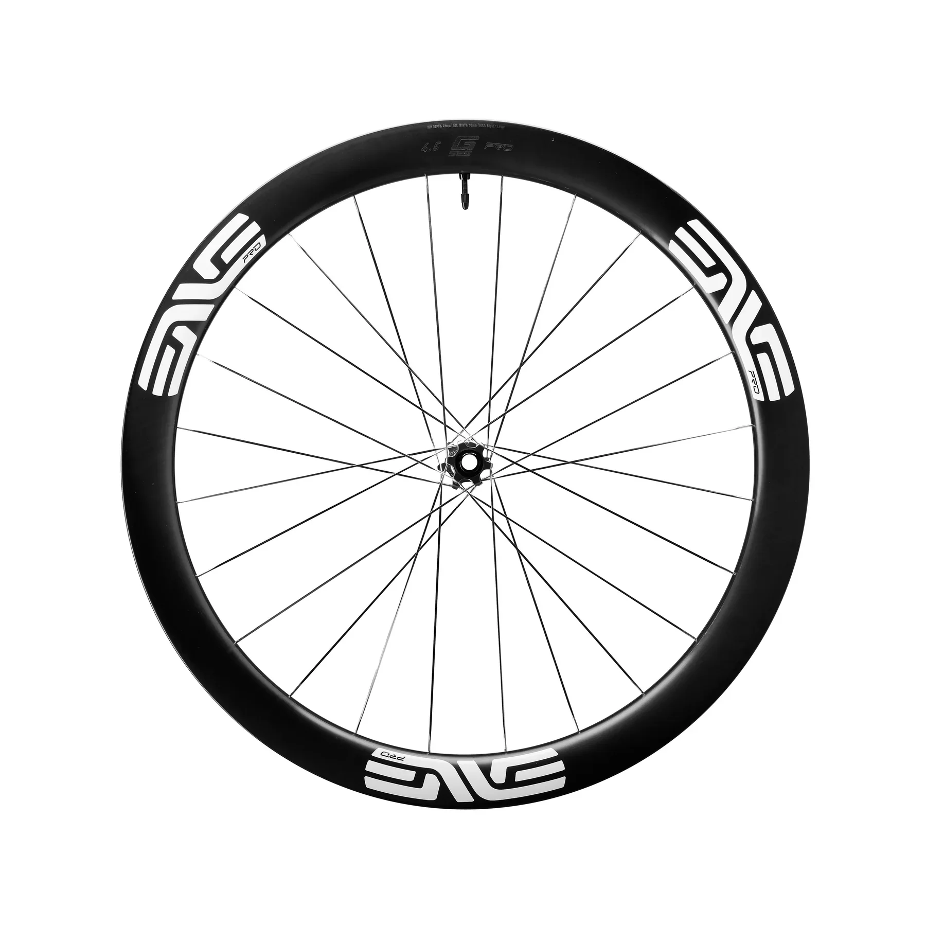 Roue Avant ENVE G SES 4.5 PRO Tubeless Ready (Center Lock) Noir/Blanc - Image 2
