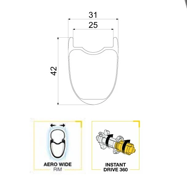Paire de Roues MAVIC ALLROAD S CARBON DISC Tubeless Ready (Center Lock) - Image 9
