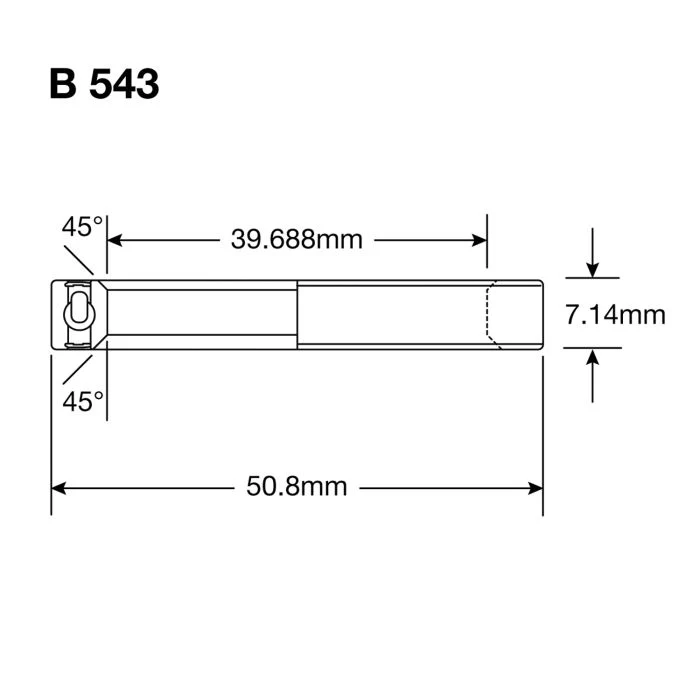 Roulement de Direction ENDURO BEARINGS B 543 2RS MAX - ABEC 3 MAX (Angular Contact) - 1 9/16''x2''x9/32'' - Image 2