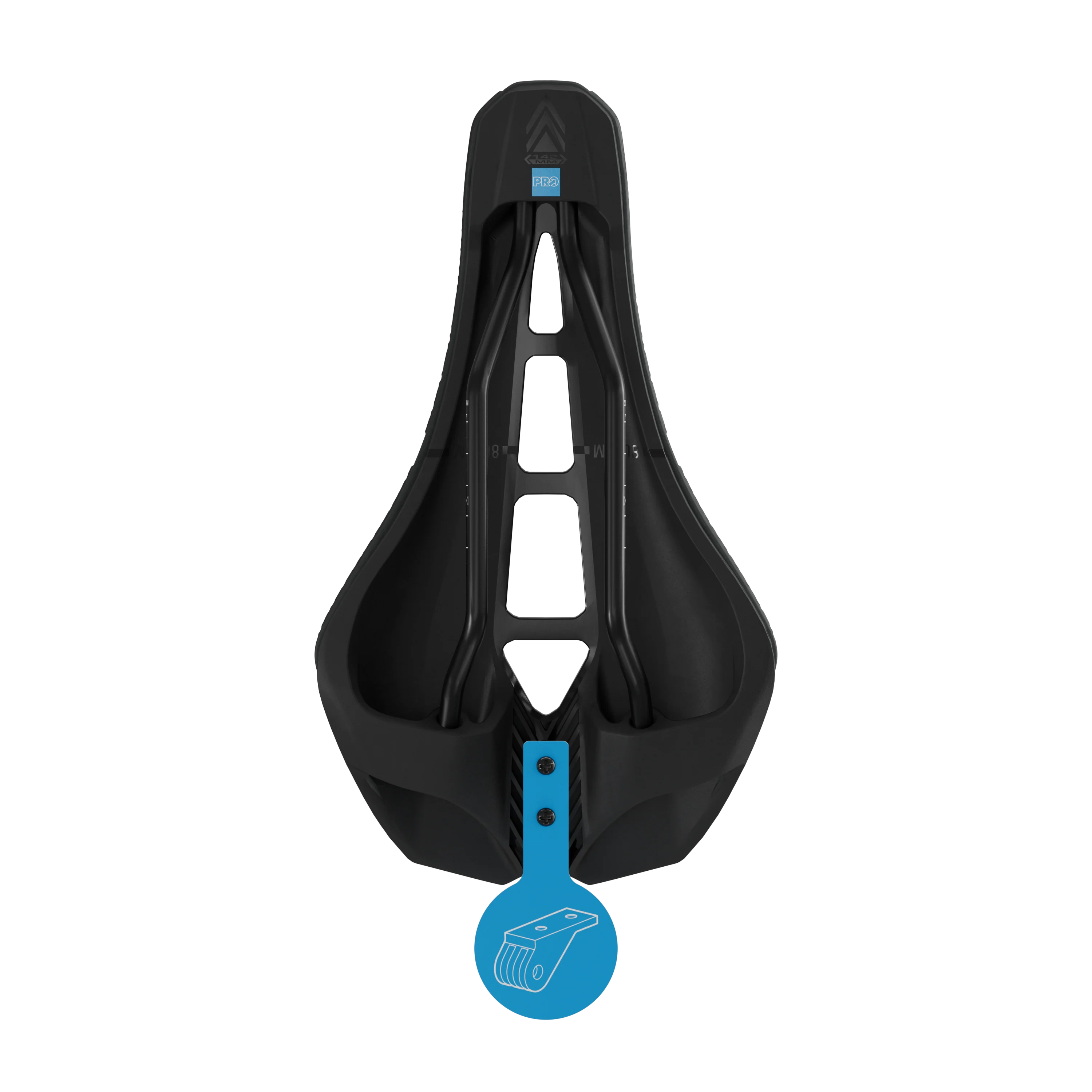 Selle PRO STEALTH 3D PERFORMANCE 152mm Rails Inox Noir - Image 8