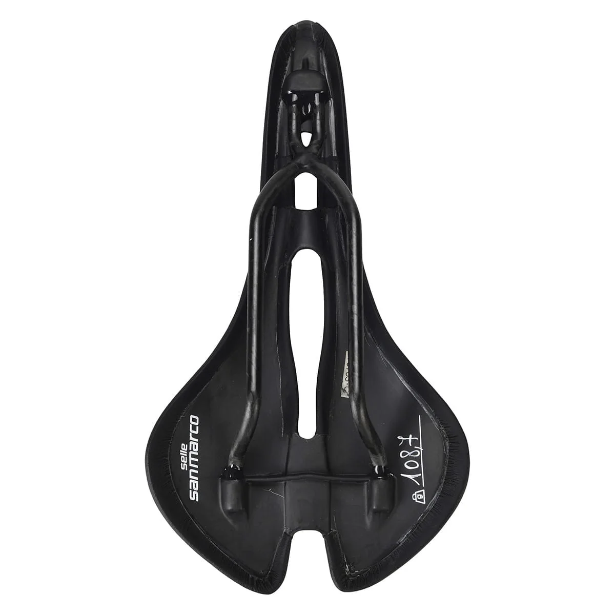 Selle SAN MARCO ASPIDE SUPERLEGGERA OPEN FIT WIDE Rails Carbone - Image 4