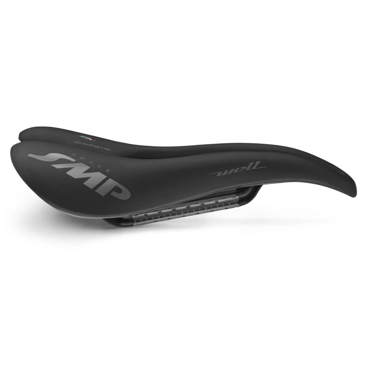 Selle SMP WELL GEL Largeur 144mm Rails Carbone Noir - Image 2