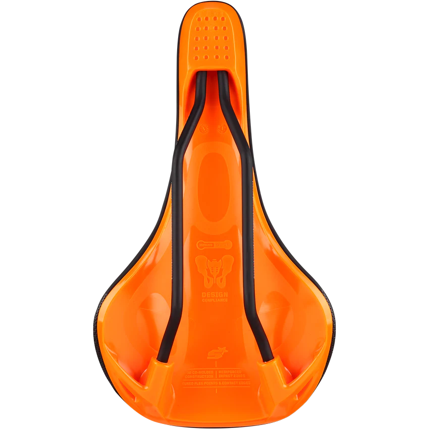Selle SPANK OOZY 280 144mm Rails CrMo Orange - Image 4