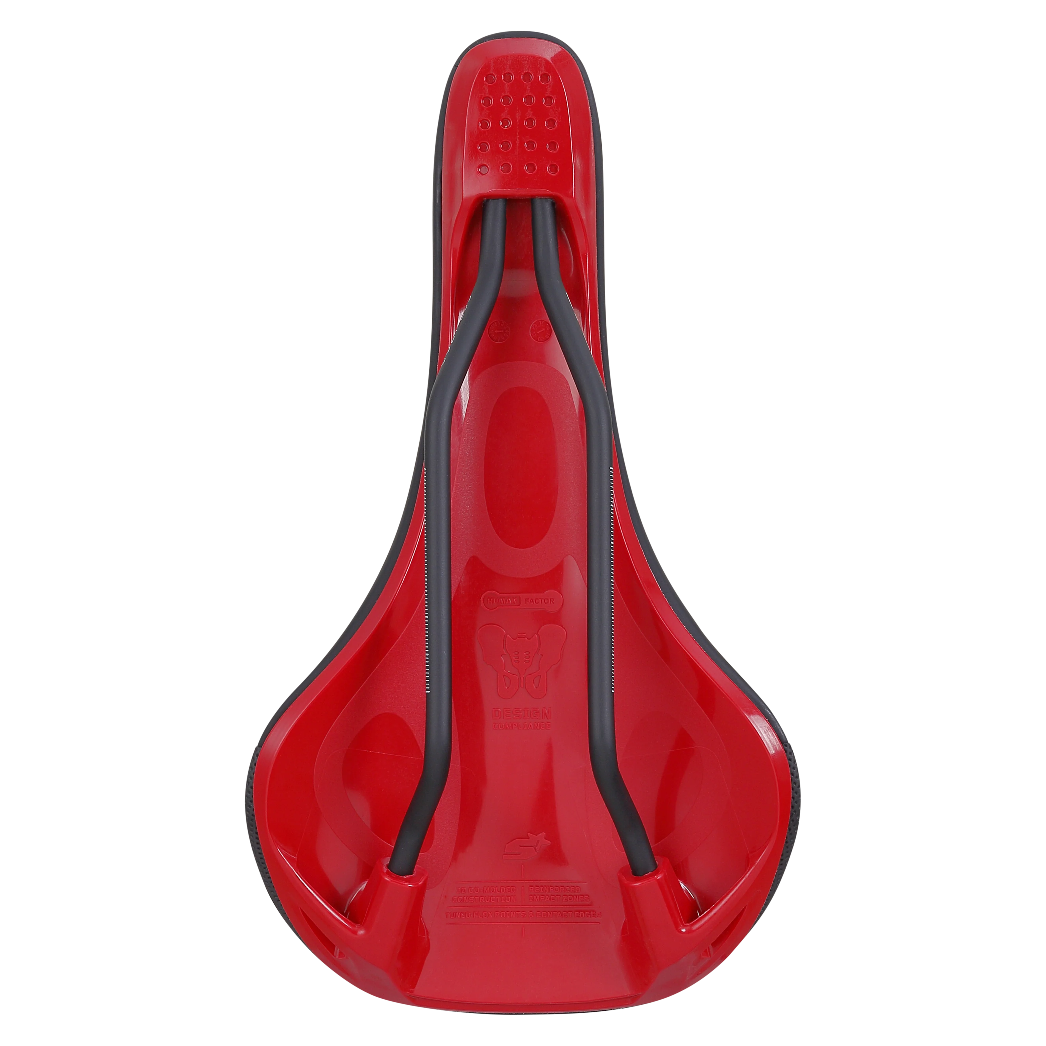 Selle SPANK OOZY 280 144mm Rails CrMo Rouge - Image 4