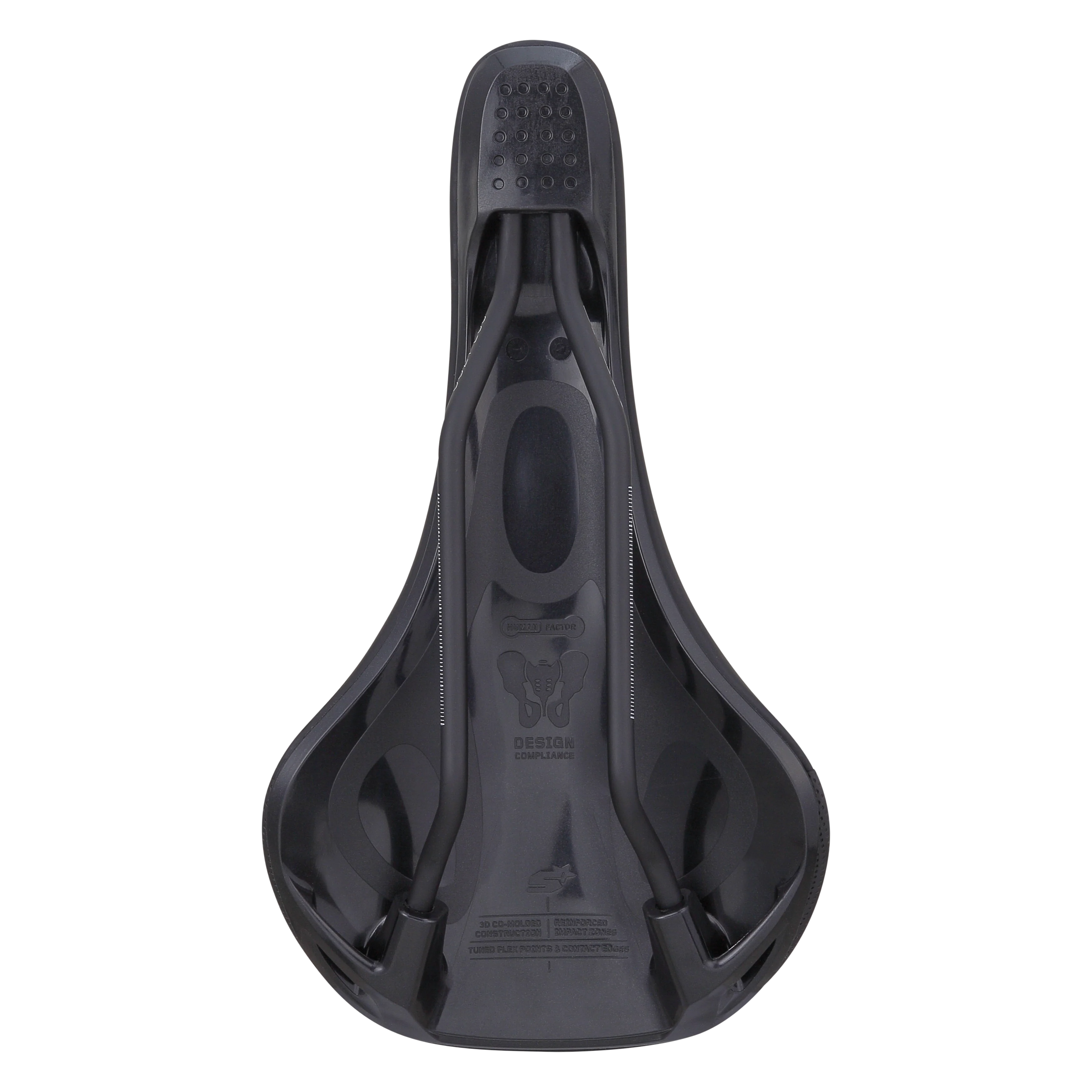 Selle SPANK SPIKE 160 Cuir Rails CrMo LTD GG Noir - Image 3