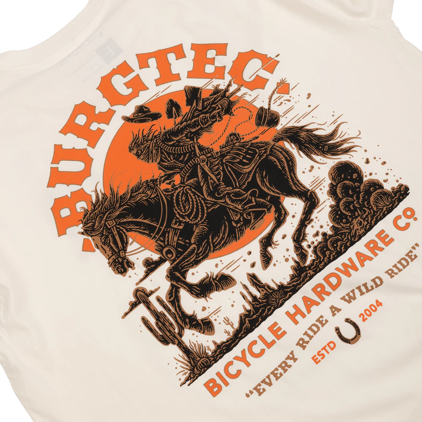 T-Shirt BURGTEC WILD RIDE Beige - Image 6