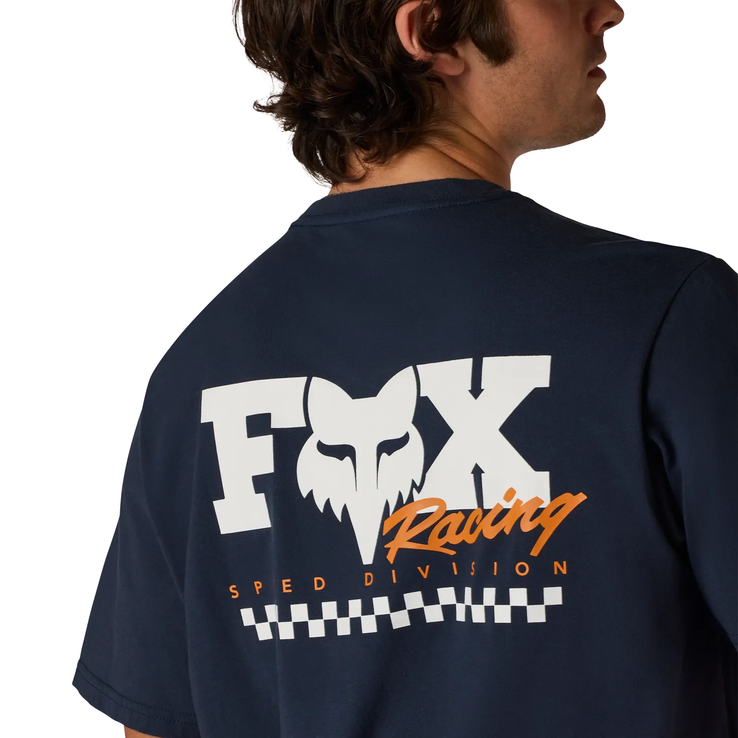 T-Shirt FOX CHECKER 195 ORIGINAL Manches Courtes Bleu Midnight - Image 5