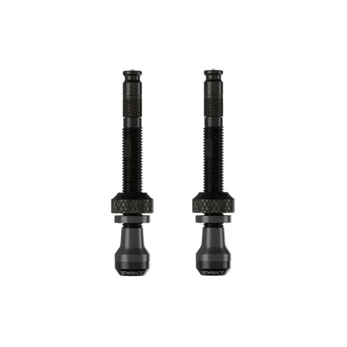 Lot de 2 Valves Tubeless SCHWALBE CLIK VALVE 60mm Noir