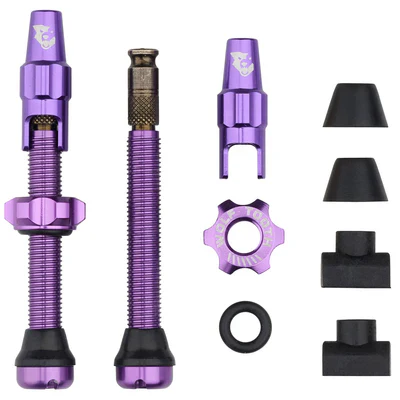Lot de 2 Valves Tubeless WOLF TOOTH CLIK VALVE Ultraviolet Purple