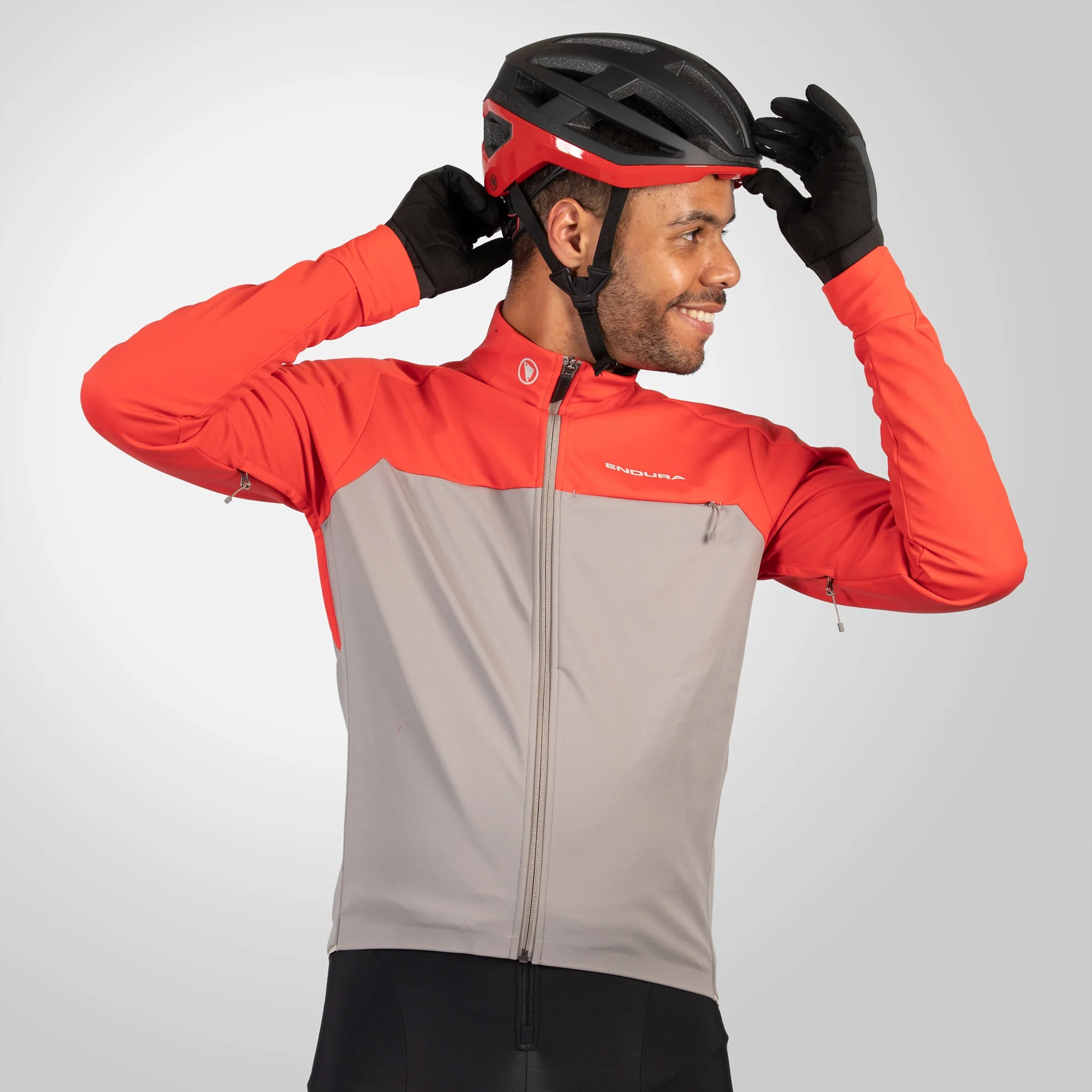 Veste ENDURA WINDCHILL II Gris/Rouge - Image 3